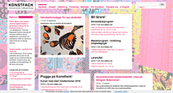 Desktop Screenshot of konstfack.se