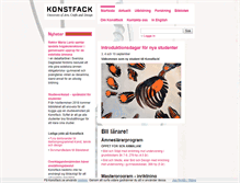 Tablet Screenshot of konstfack.se